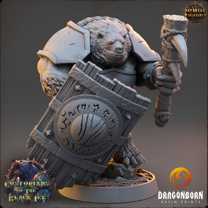 Runo Spike - Ursine Warrior DnD RPG Wargaming Miniatures