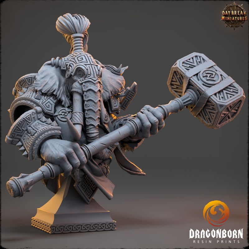 Ugro Stonedrop - Oliphant Warrior Bust