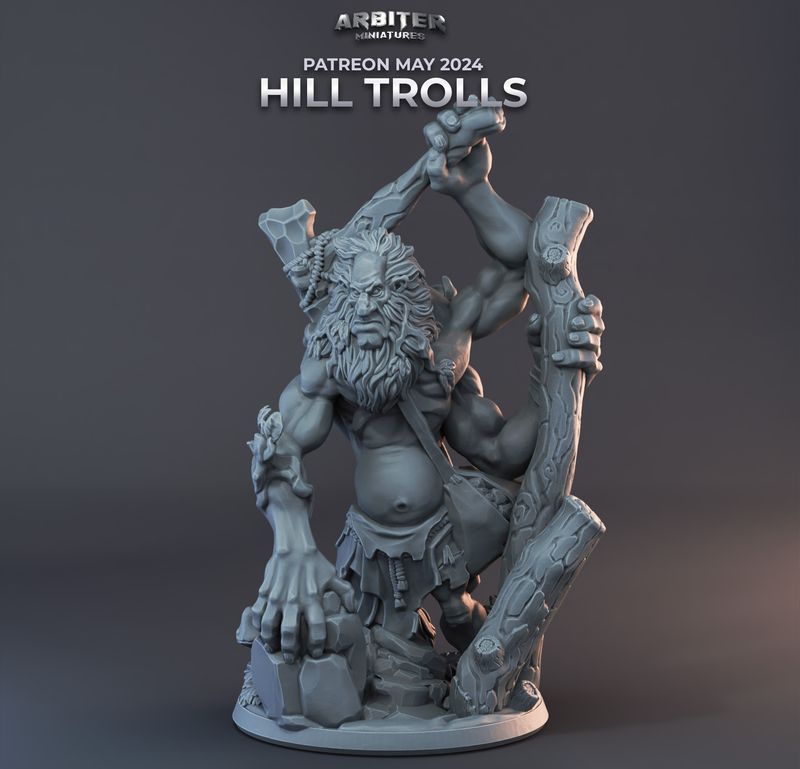 Troll 2 [24/05] - DnD RPG Wargaming Miniatures - supportless version