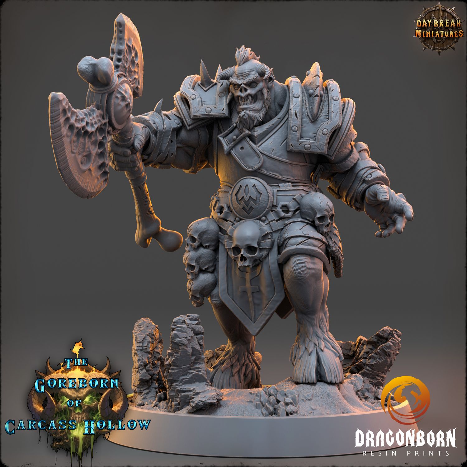 Drethok Zarnal - Demon Warrior DnD RPG Wargaming Miniatures