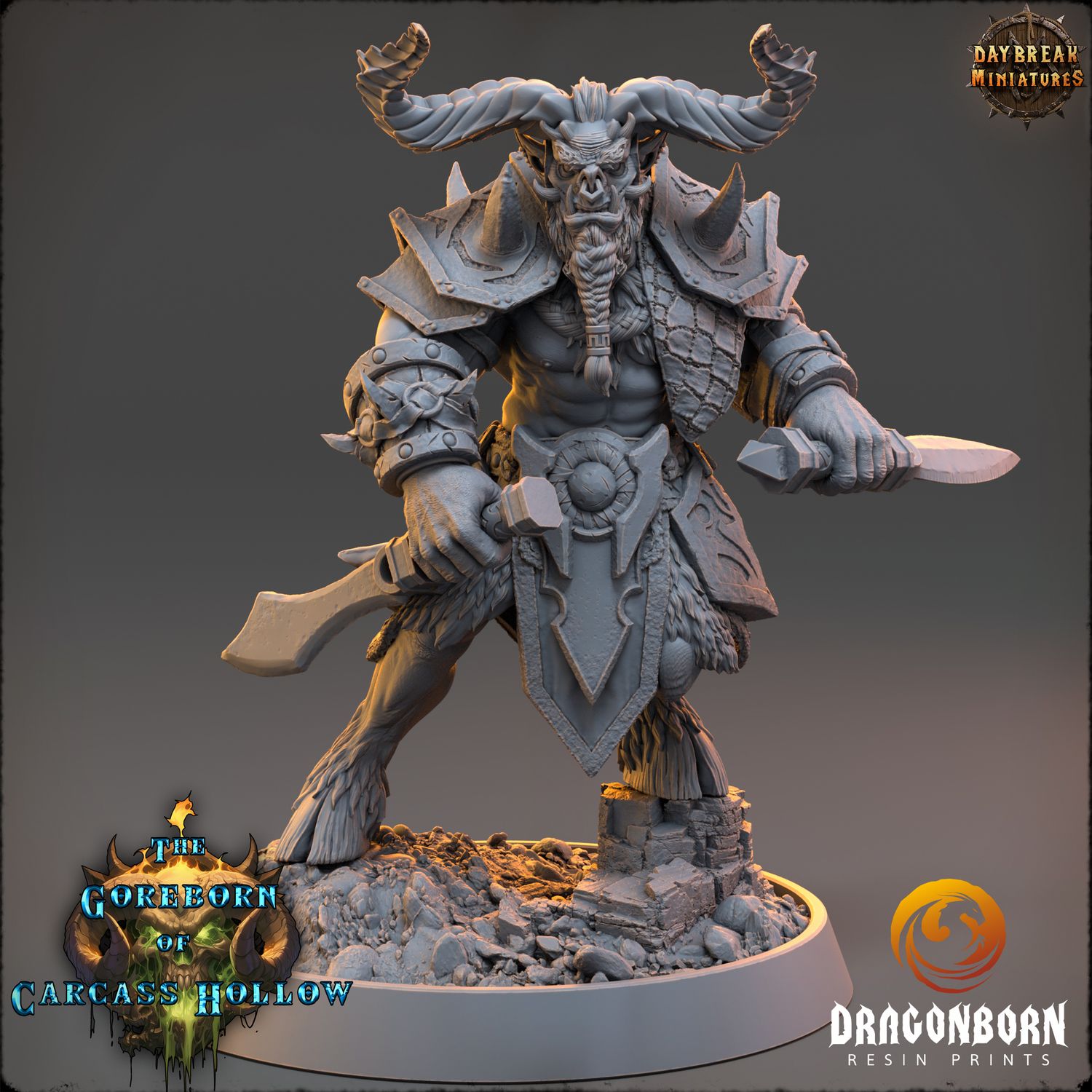 Krythar Maelkor - Demon Warrior DnD RPG Wargaming Miniatures