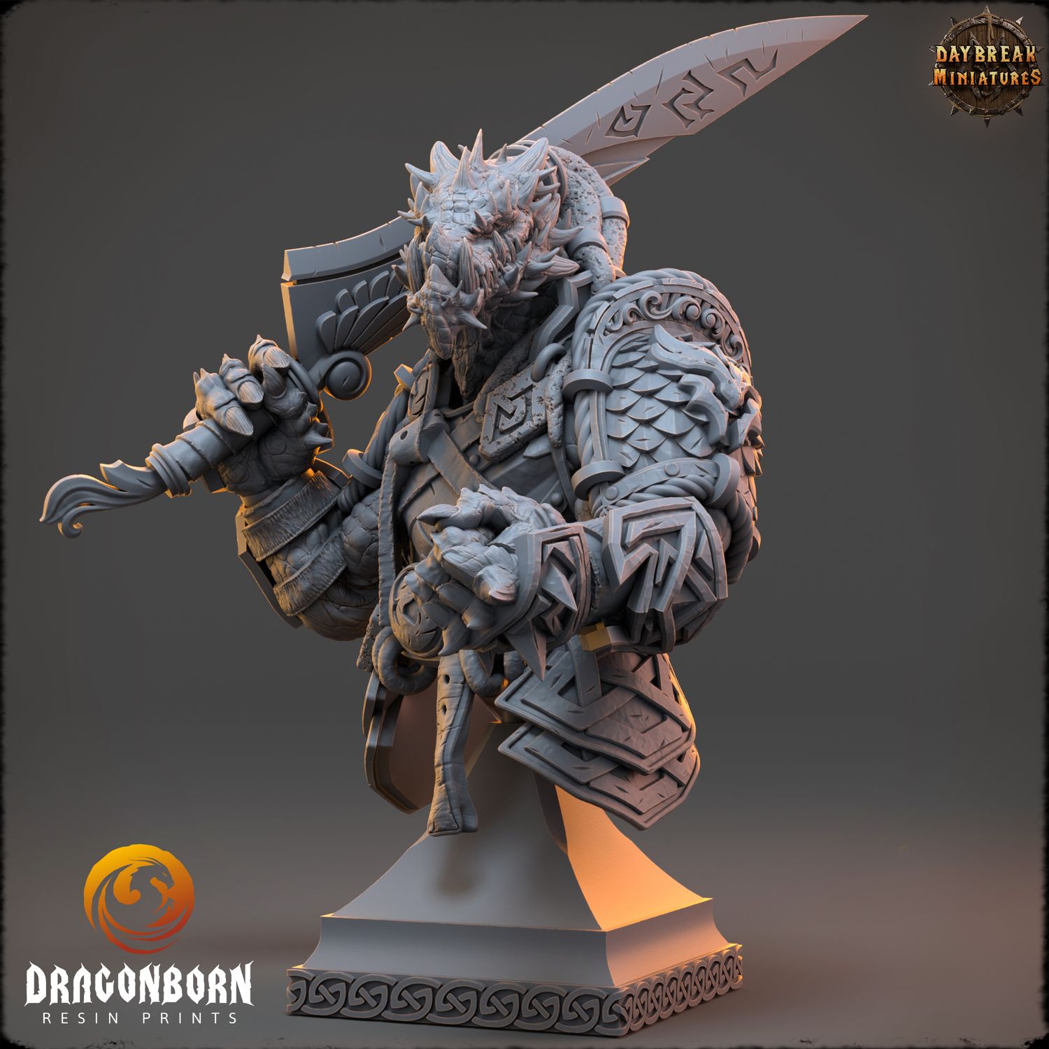 Toopaza Deepcutter - Dragonborn Warrior Bust