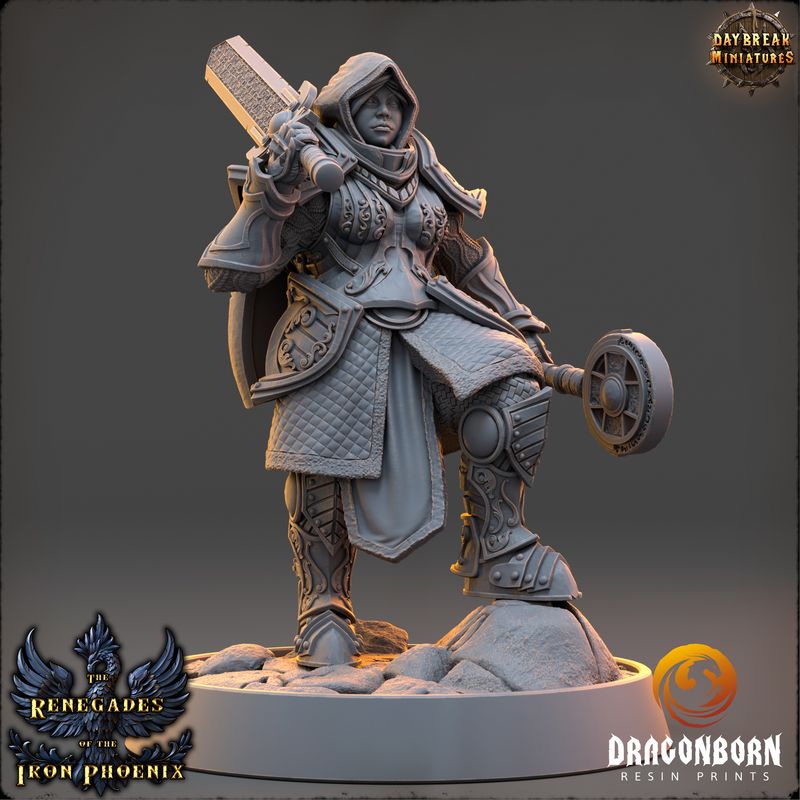 Élodie de l´Étoile Filante - Paladin Warrior DnD RPG Wargaming Miniatures