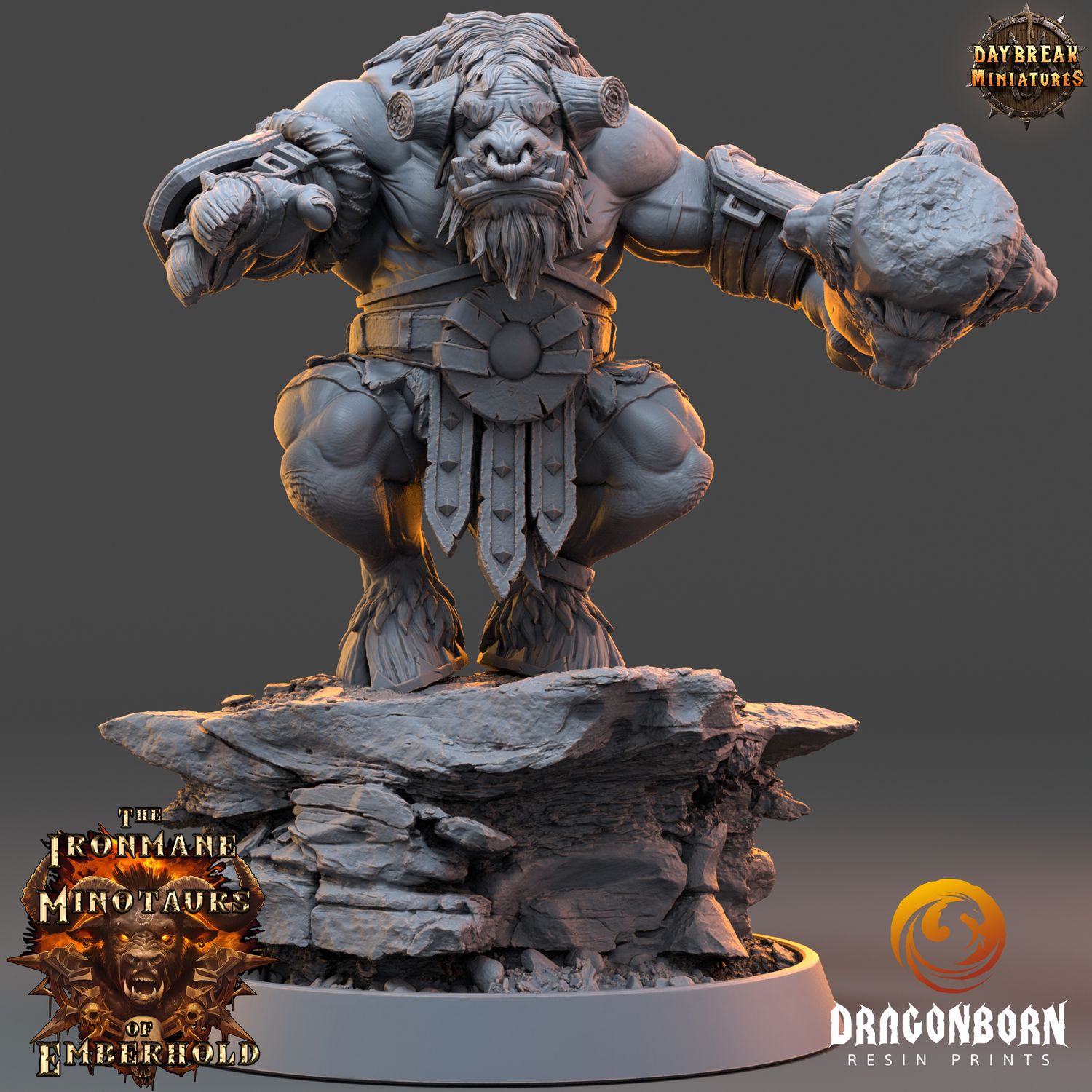 Draknar Bonecrusher - Minotaurs DnD RPG Wargaming Miniatures