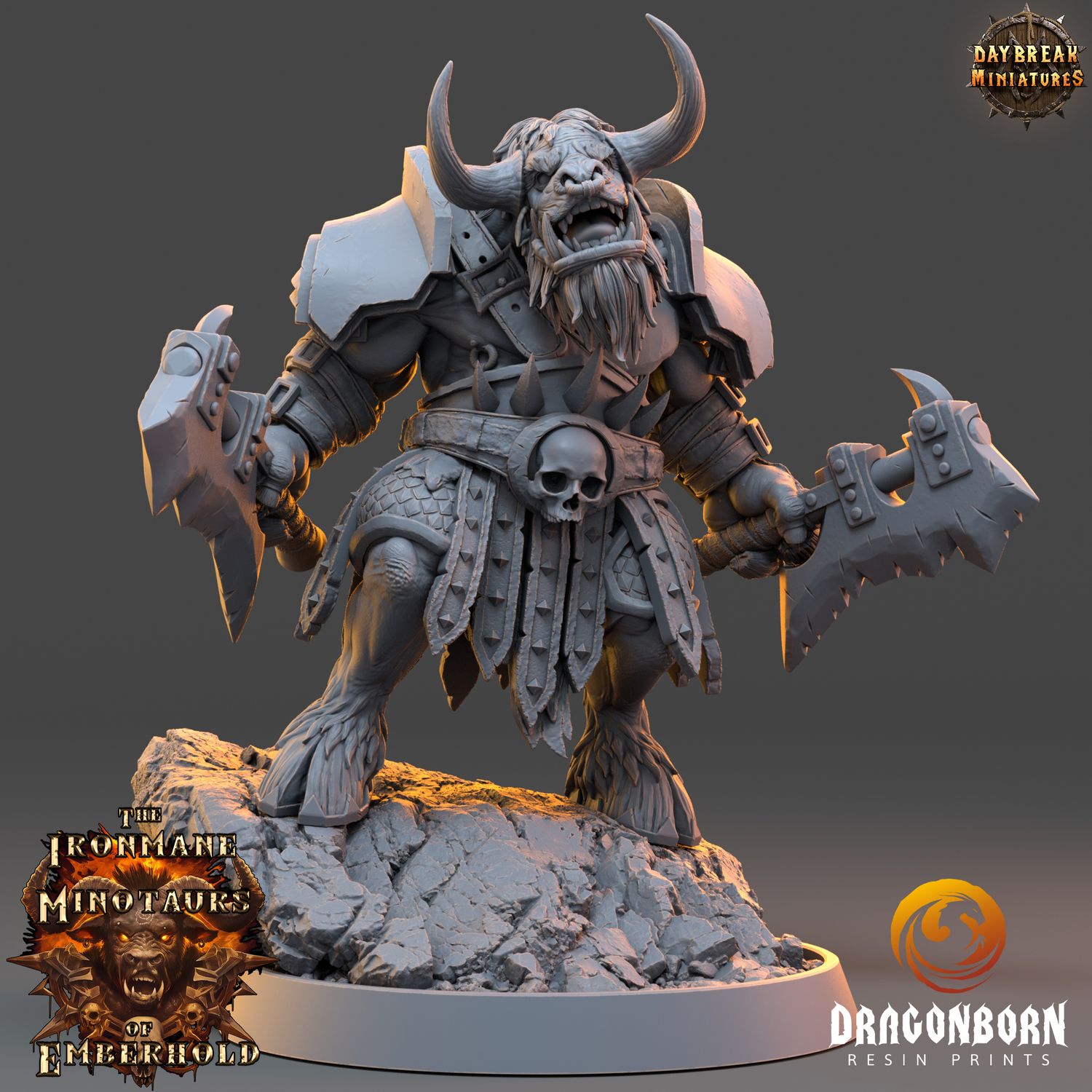 Kharnus Firehorn - Minotaurs DnD RPG Wargaming Miniatures