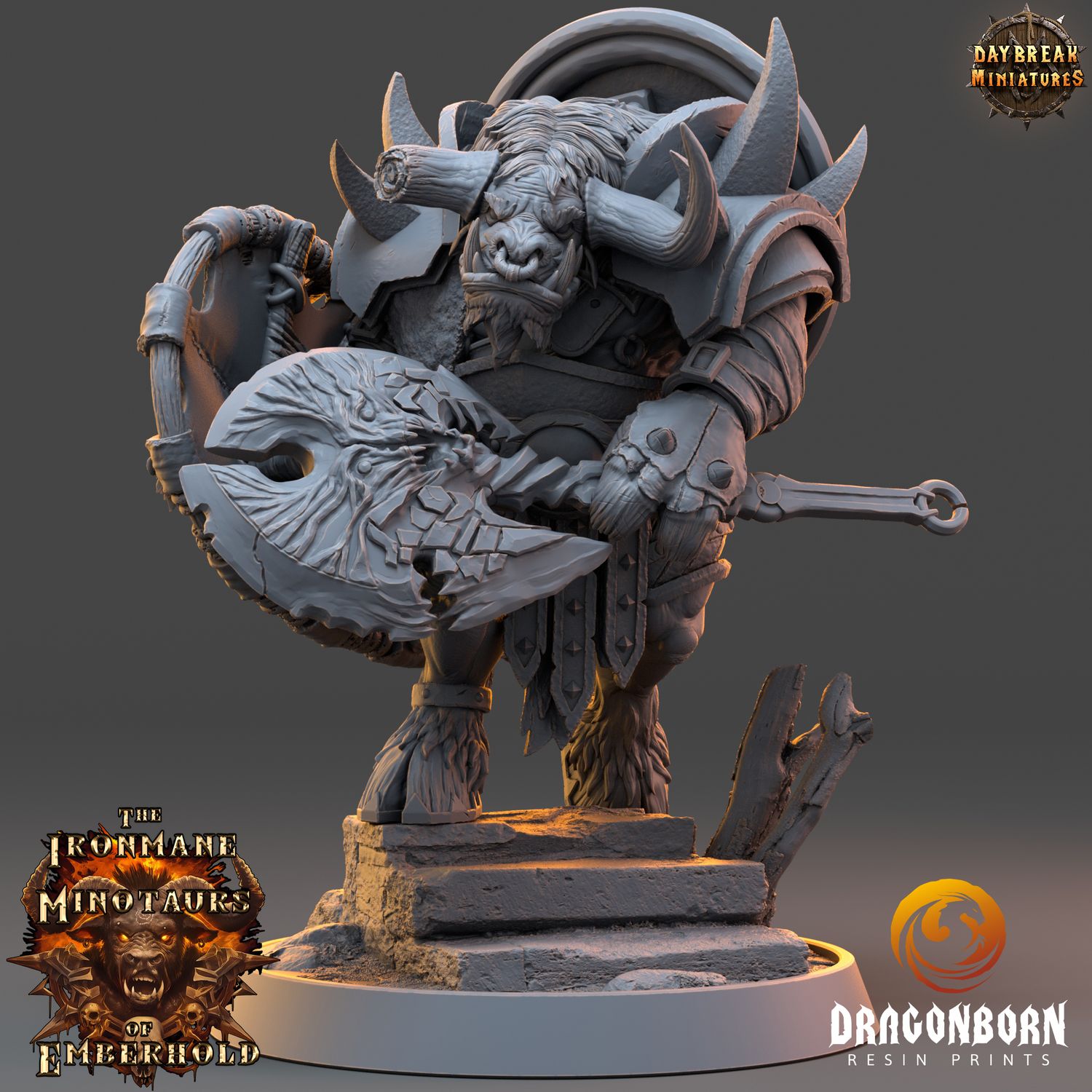 Tharn Bloodshadow - Minotaurs DnD RPG Wargaming Miniatures