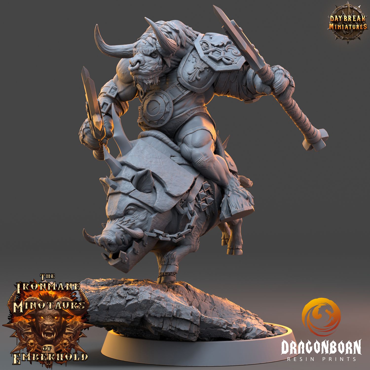 Torvak Stormrage - Minotaurs DnD RPG Wargaming Miniatures