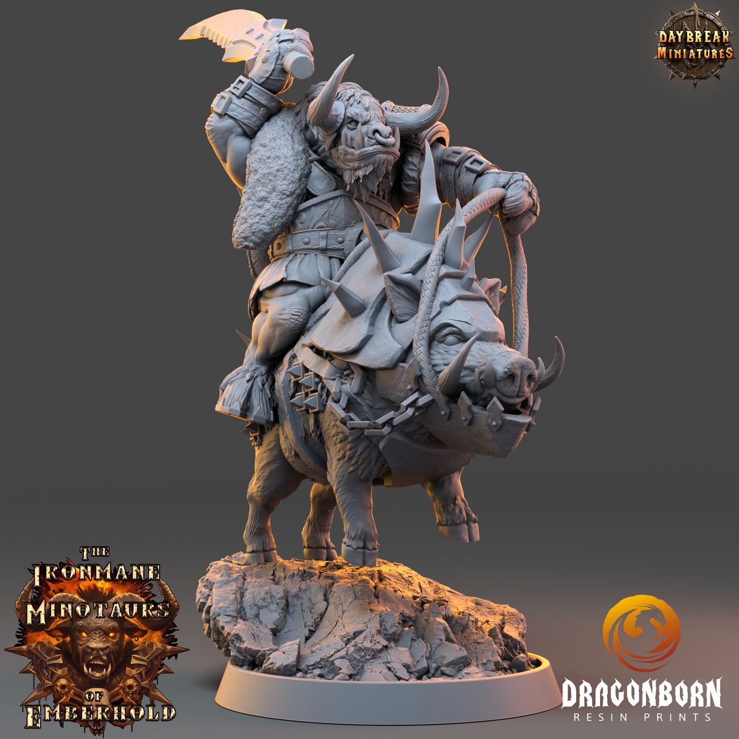 Larnak Skullrend - Minotaurs DnD RPG Wargaming Miniatures