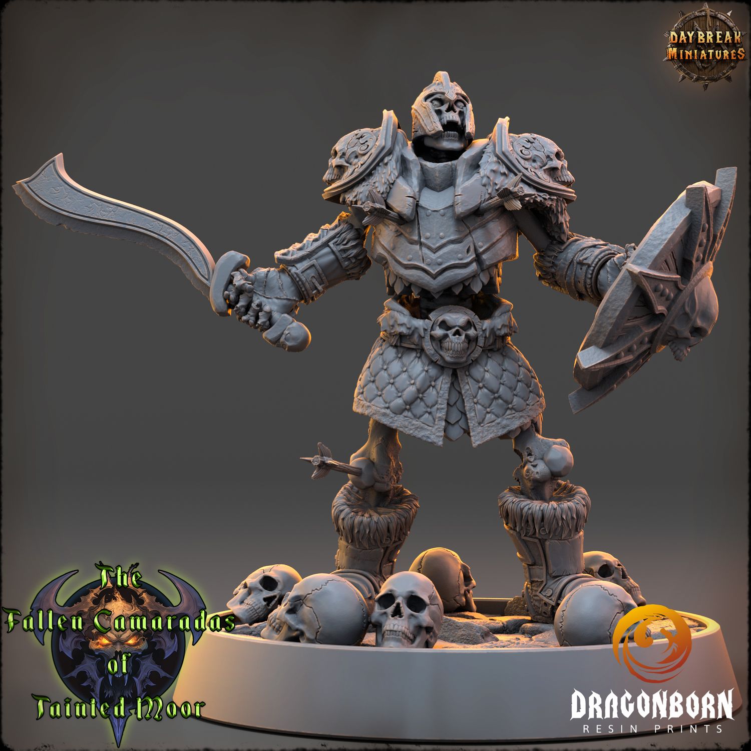 Corpse-Lord Varnorsk - Undead Warrior DnD RPG Wargaming Miniatures
