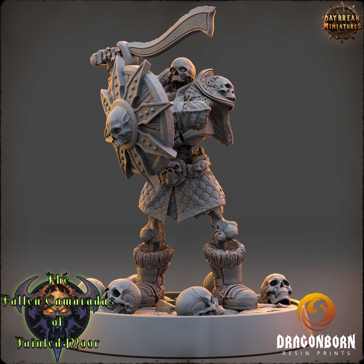 Wight Knight of the Bone Legion - Undead Warrior DnD RPG Wargaming Miniatures