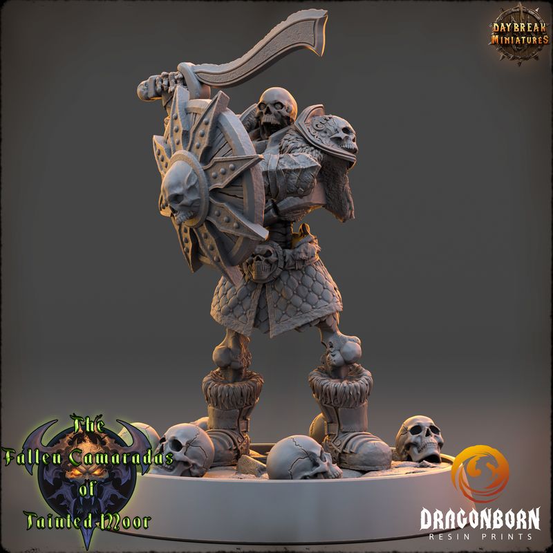 Wight Knight of the Bone Legion - Undead Warrior DnD RPG Wargaming Miniatures