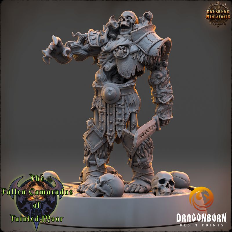 The Void Herald of Tainted Moor - Undead Warrior DnD RPG Wargaming Miniatures