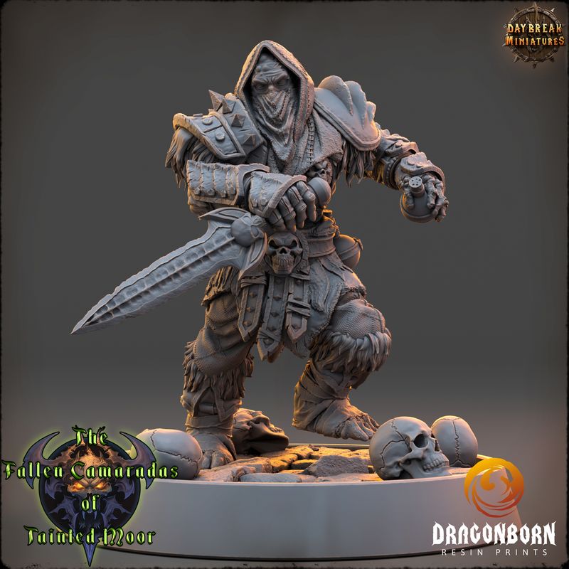 General Skarth Hollowfist - Undead Warrior DnD RPG Wargaming Miniatures
