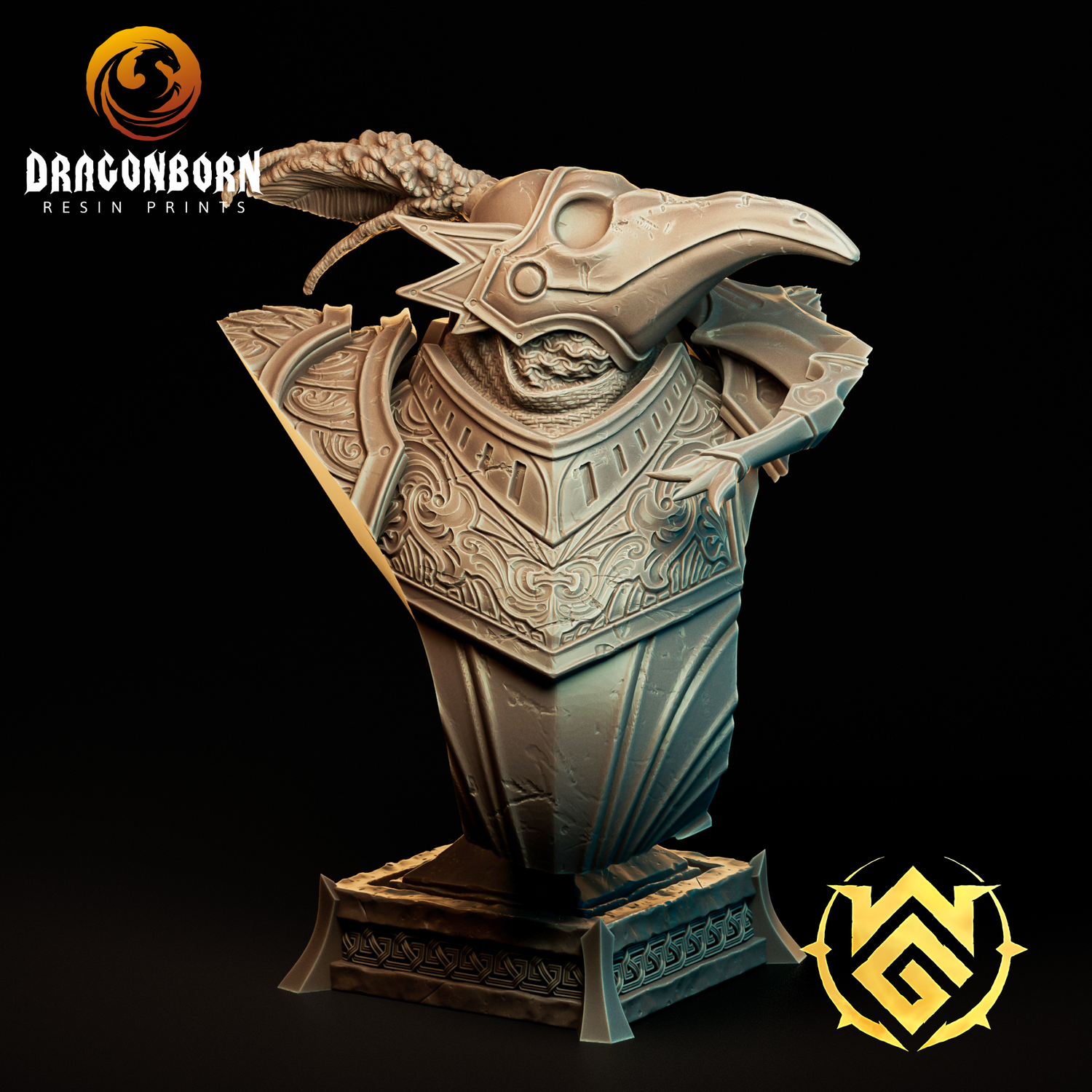 Bust of Crowknight - Halfling Fighter Crow-Reared