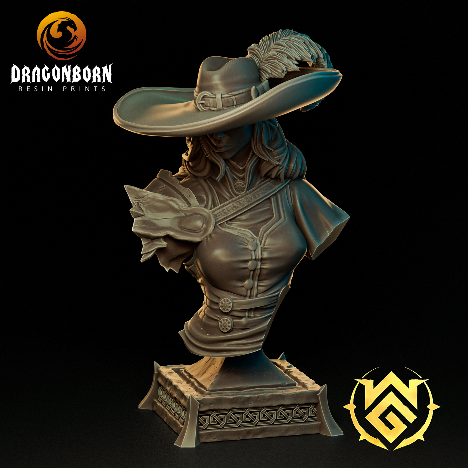 Bust of Demon Hunter Mara- Half-Elf Ranger Monster Hunter