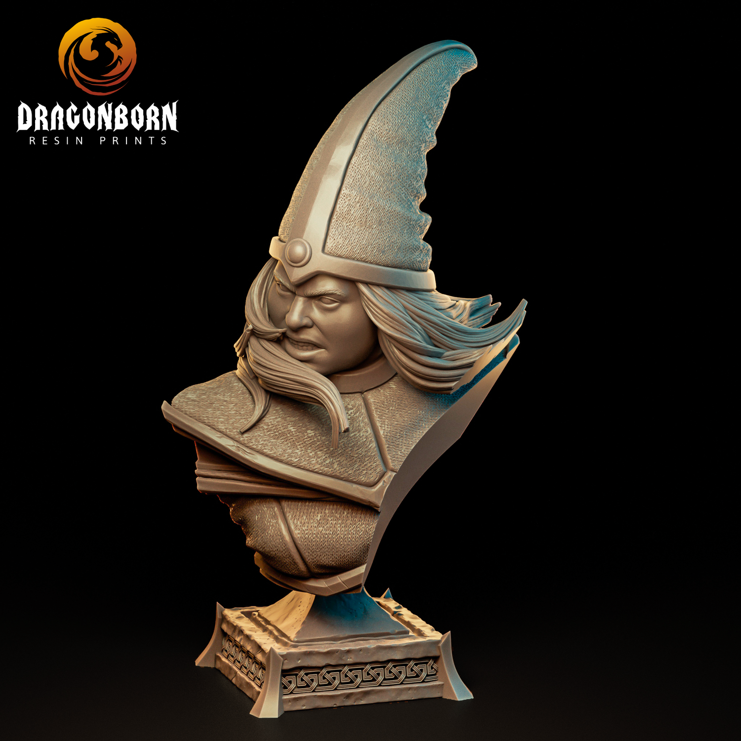 Bust of Elemental Conjurer- Hill Dwarf Sorcerer Arcane Initiate