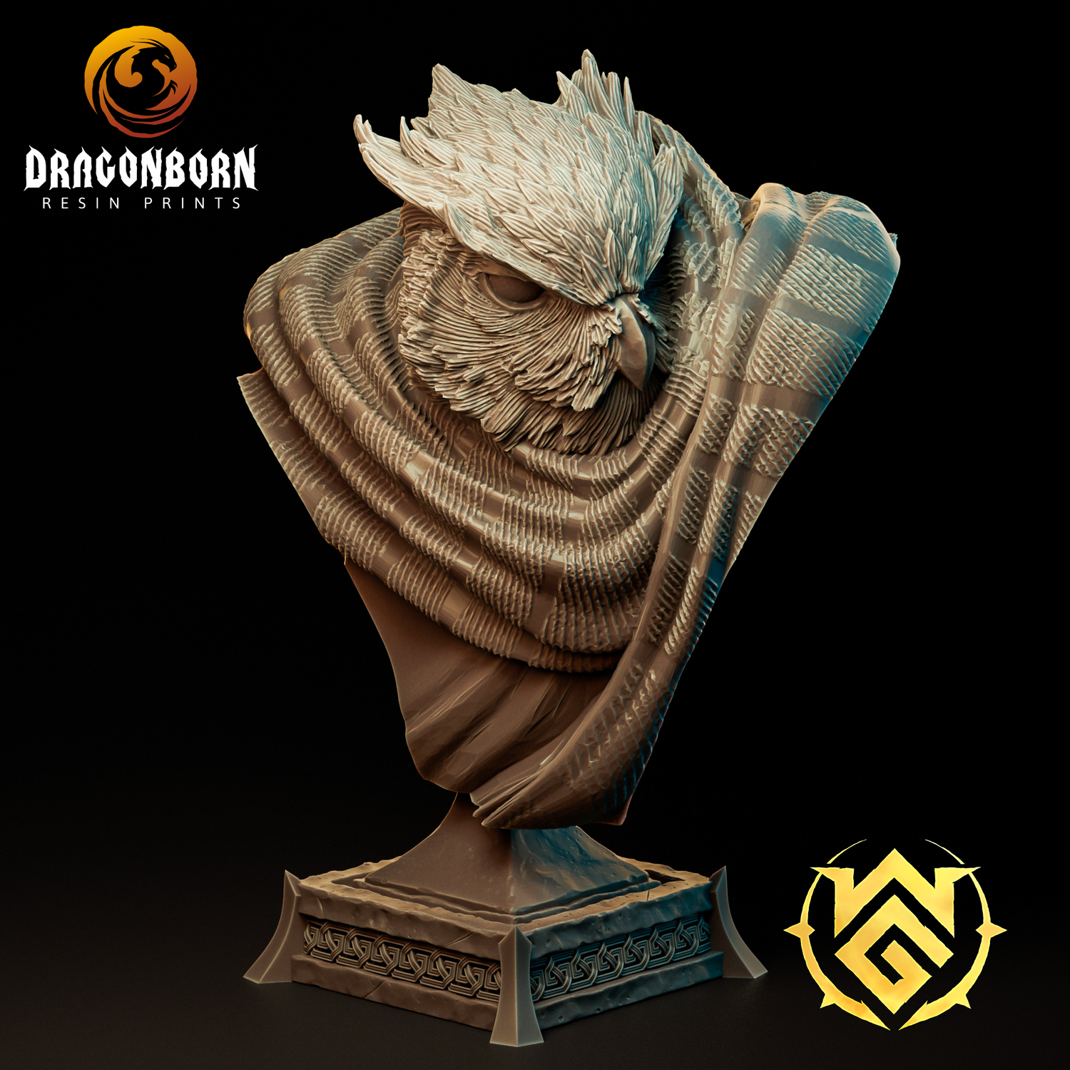 Bust of Anurak, the Zephyr - Birdkin Monk Student of the Way