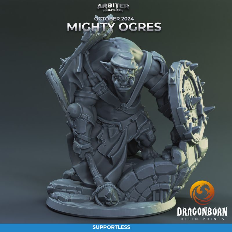Ogre 2 [24/10] - DnD RPG Wargaming Miniatures - supportless version