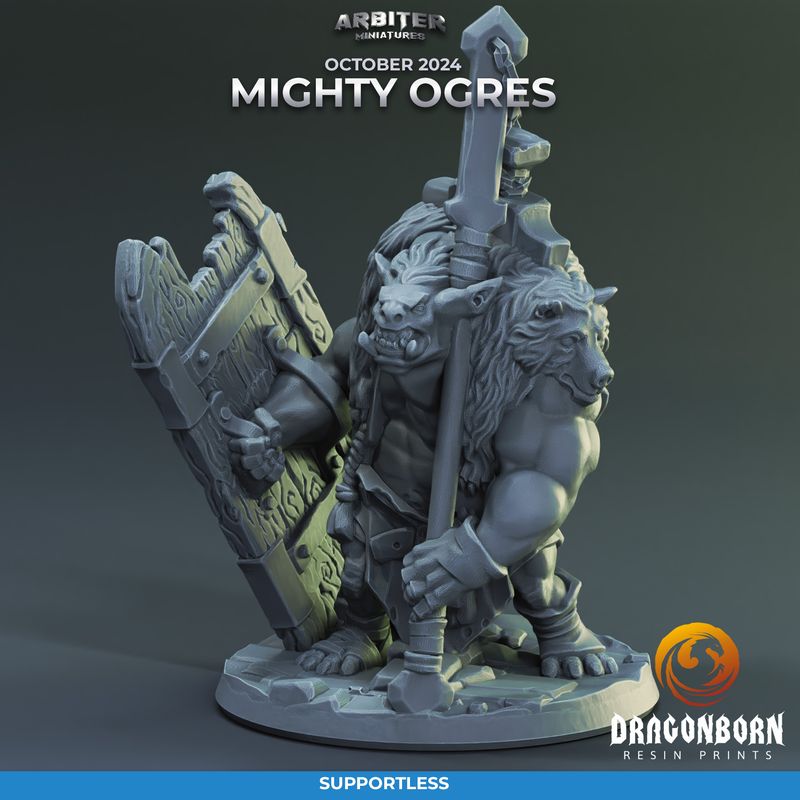 Ogre 3 [24/10] - DnD RPG Wargaming Miniatures - supportless version
