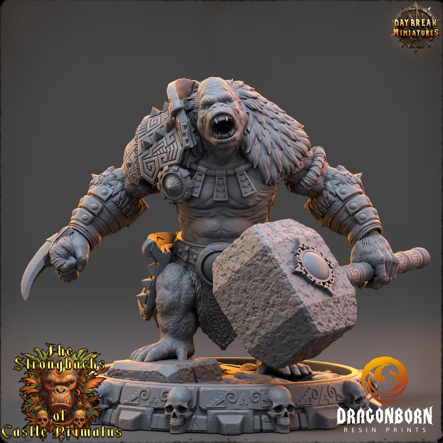 Raka Windar -  Apes Warrior DnD RPG Wargaming Miniatures