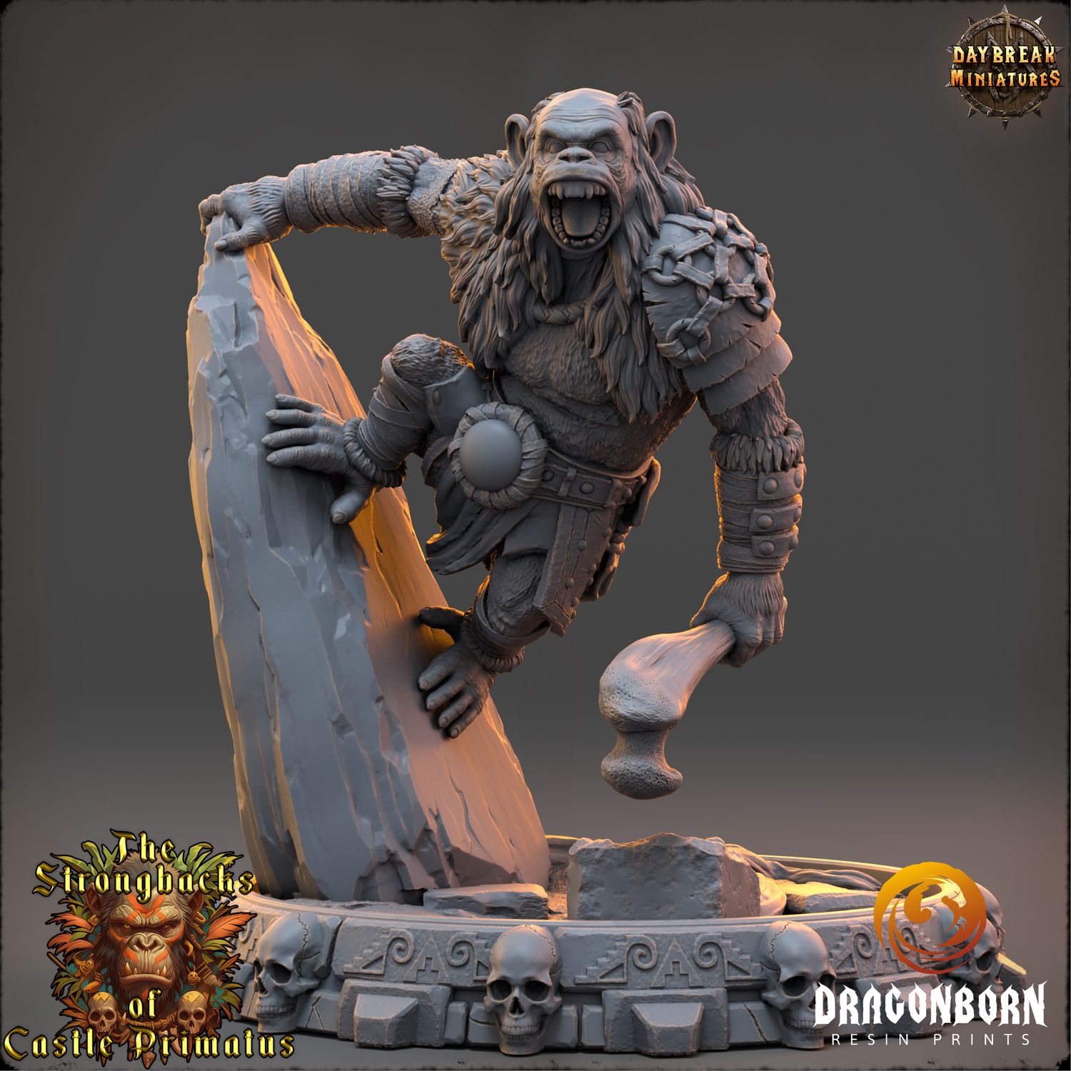 Tharn Duskaal -  Apes Warrior DnD RPG Wargaming Miniatures