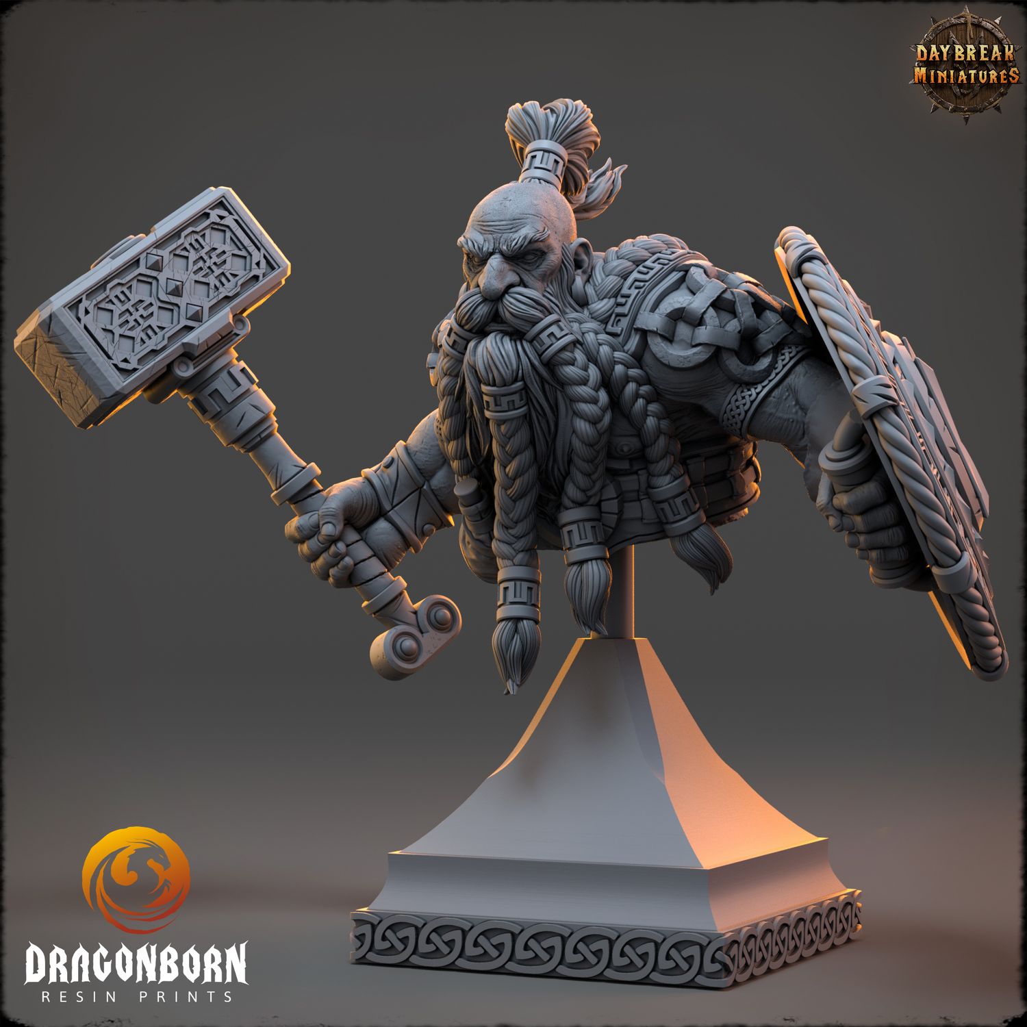 Matti ”Stone Bone” Karhu - Dwarf Warrior Bust