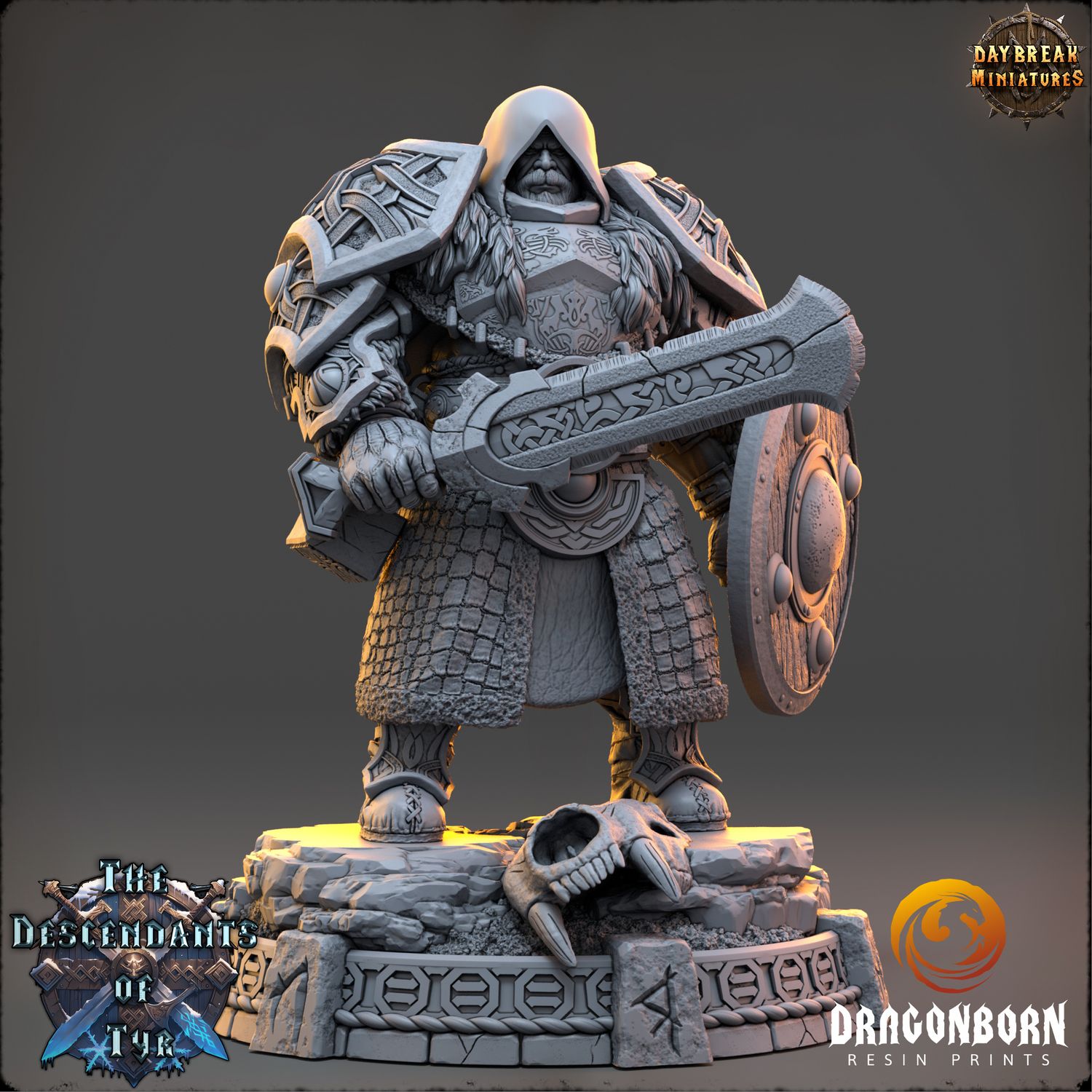 Garrick Voss - Viking Warrior DnD RPG Wargaming Miniatures