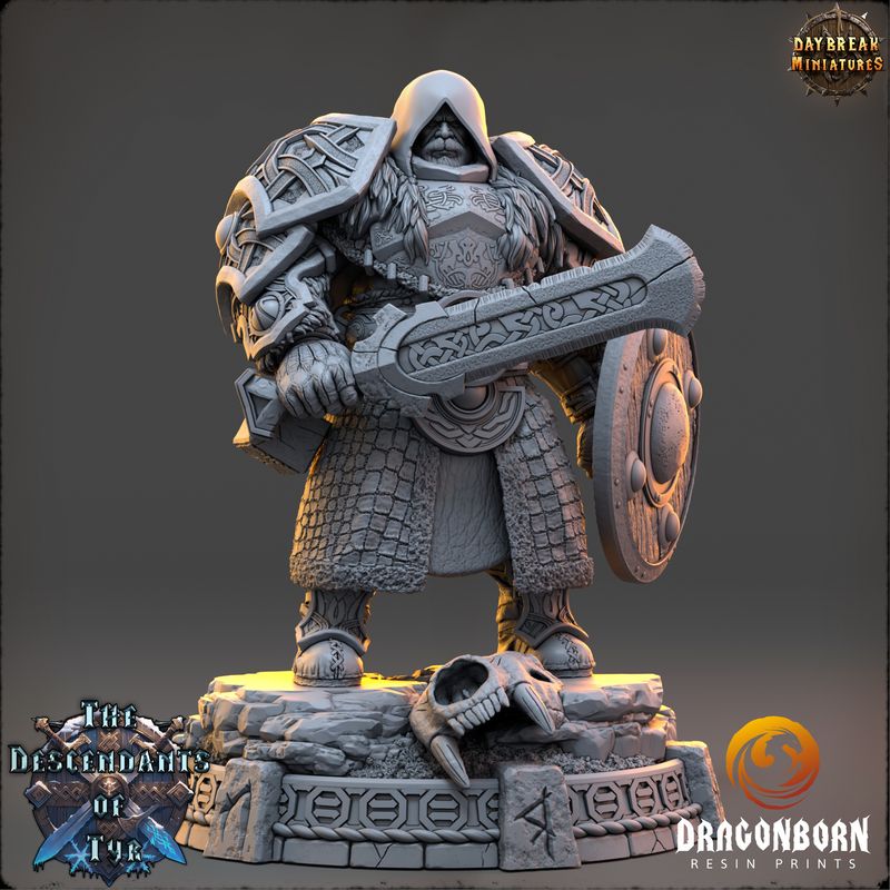 Garrick Voss - Viking Warrior DnD RPG Wargaming Miniatures