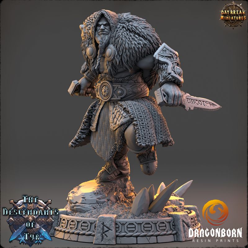 Leif Ashwarden - Viking Warrior DnD RPG Wargaming Miniatures