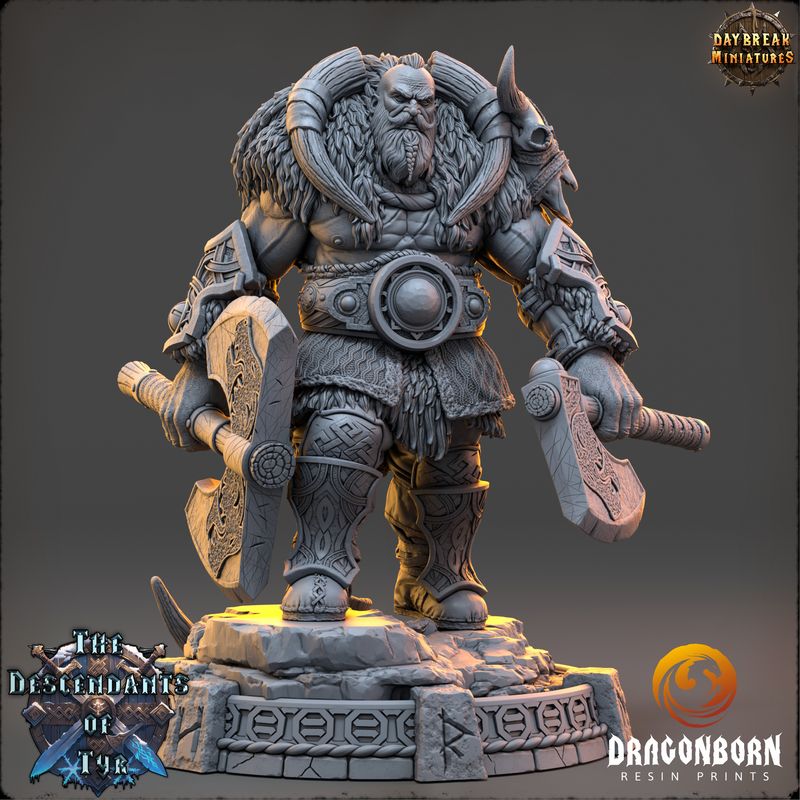 Thane Eboncry - Viking Warrior DnD RPG Wargaming Miniatures