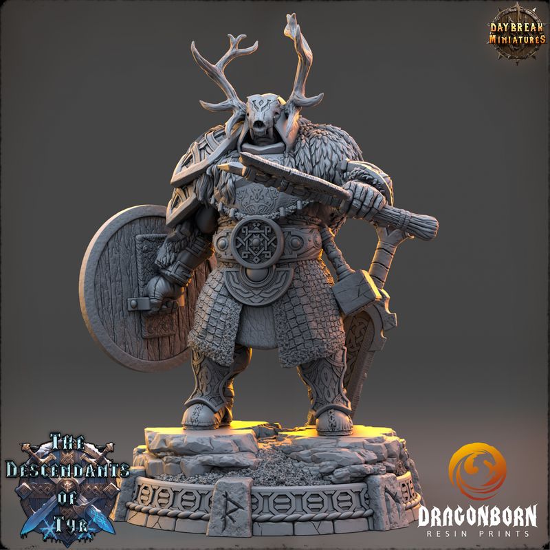 Bjarg Wylder - Viking Warrior DnD RPG Wargaming Miniatures