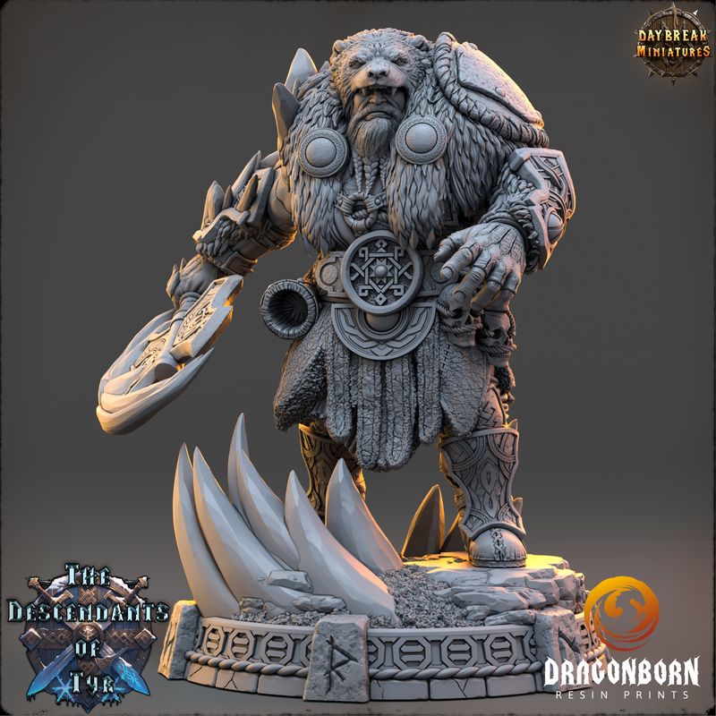 Icebjörn Horgast - Viking Warrior DnD RPG Wargaming Miniatures