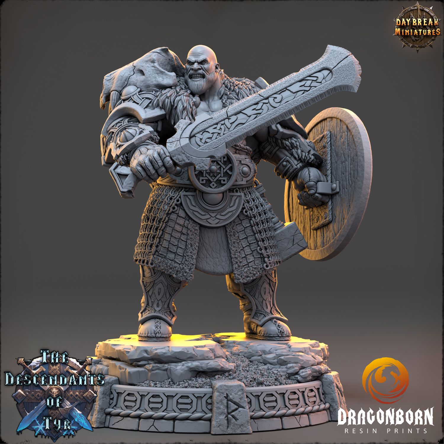 Tobin Flintblade - Viking Warrior DnD RPG Wargaming Miniatures