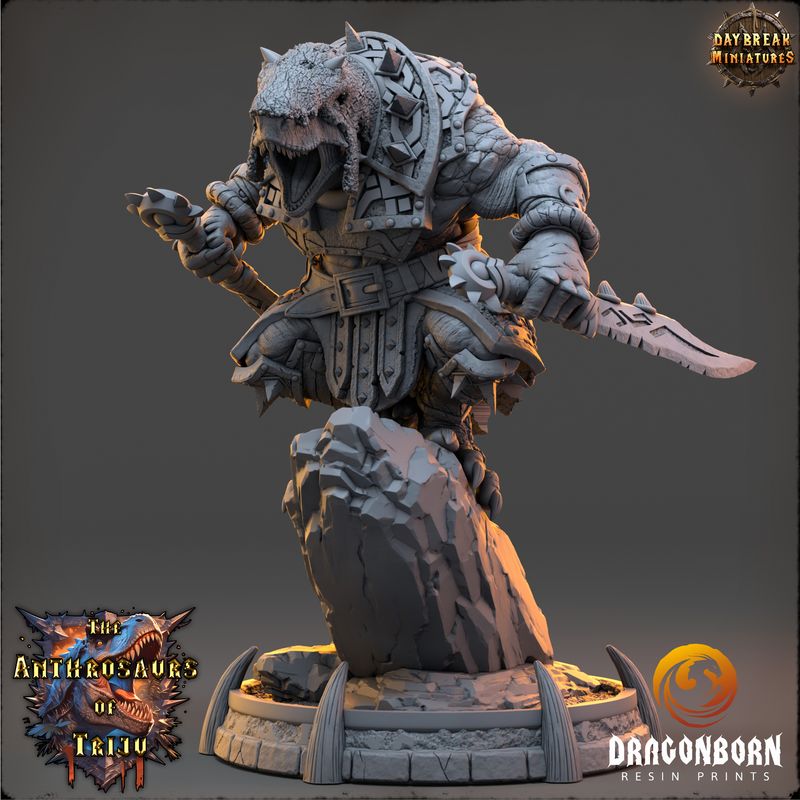 Arto Mendriz - Dino Warrior DnD RPG Wargaming Miniatures