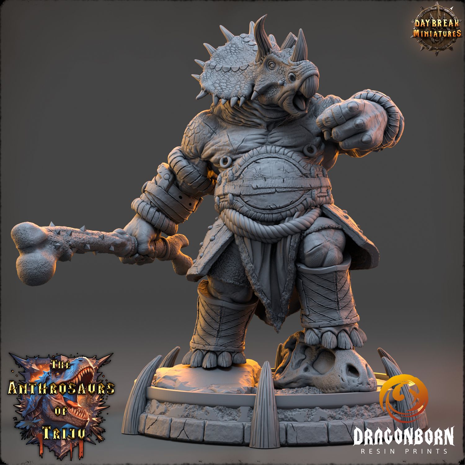 Davooz Triper - Dino Warrior DnD RPG Wargaming Miniatures