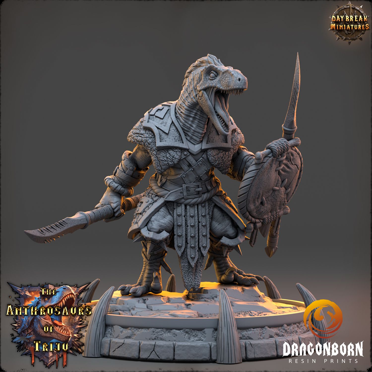 Rand Veloz - Dino Warrior DnD RPG Wargaming Miniatures