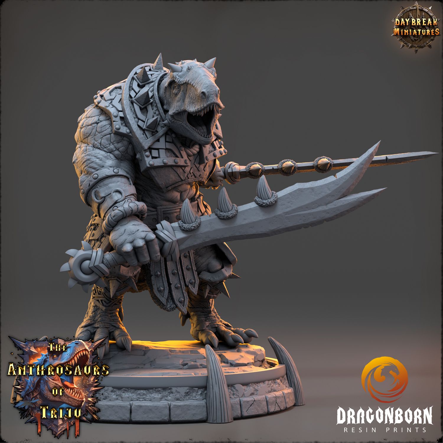 Tarran Shosho - Dino Warrior DnD RPG Wargaming Miniatures