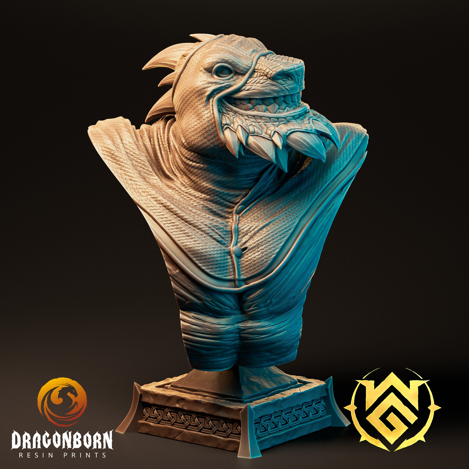 Bust of the Diego the Destroyer - Dragonborn Monk