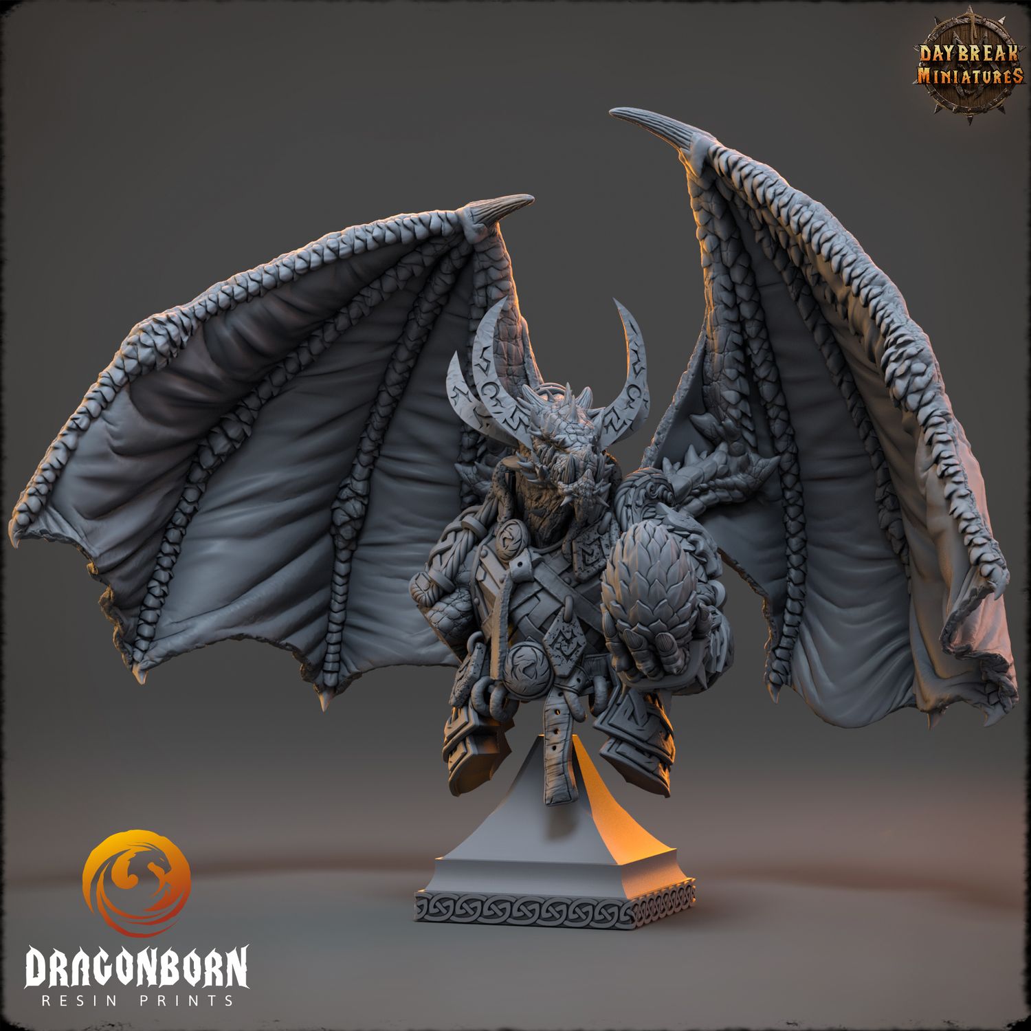 Zircon Firefang - Dragonborn Warrior Bust