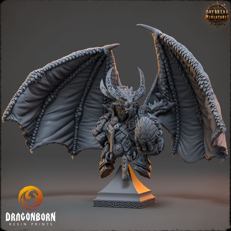Zircon Firefang - Dragonborn Warrior Bust