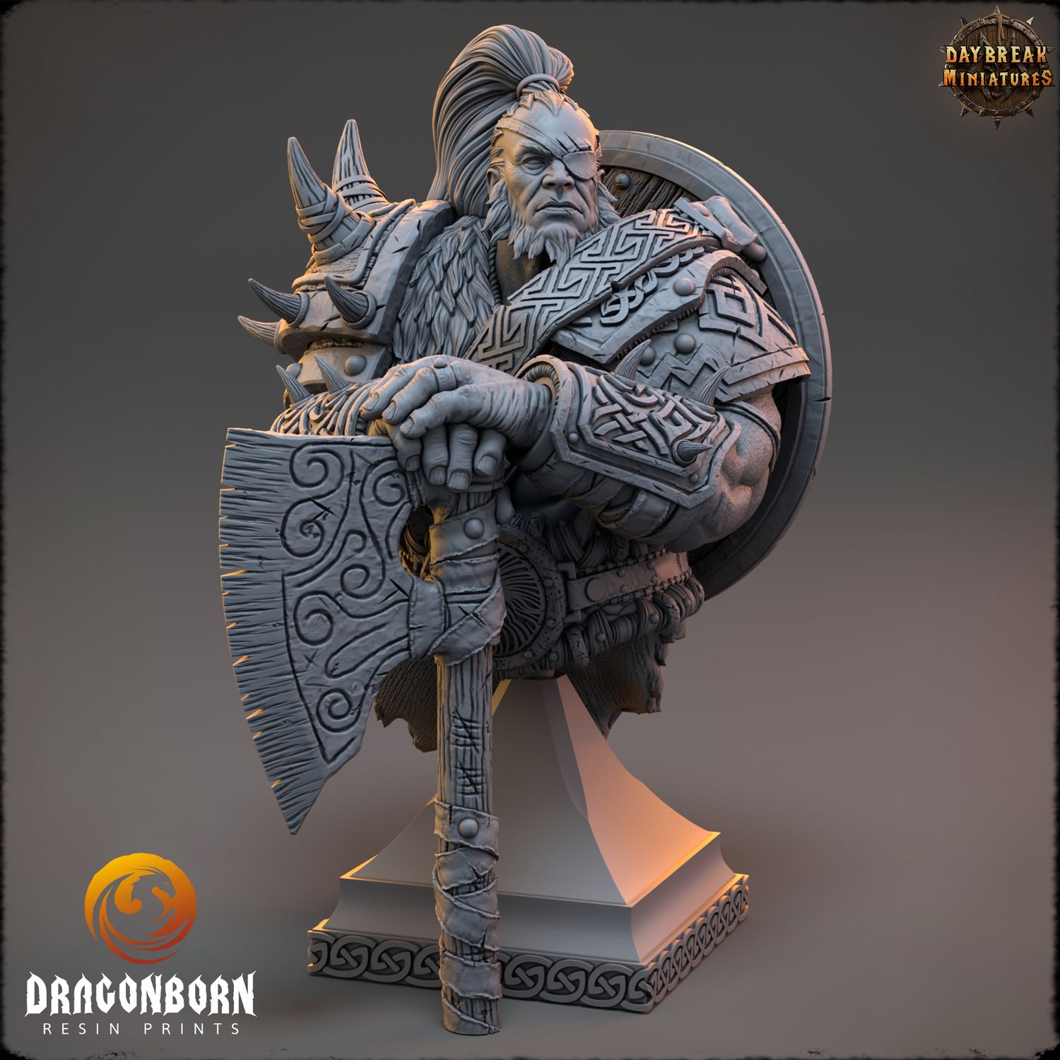 Gazer Hundredscar  - Barbarian Warrior Bust