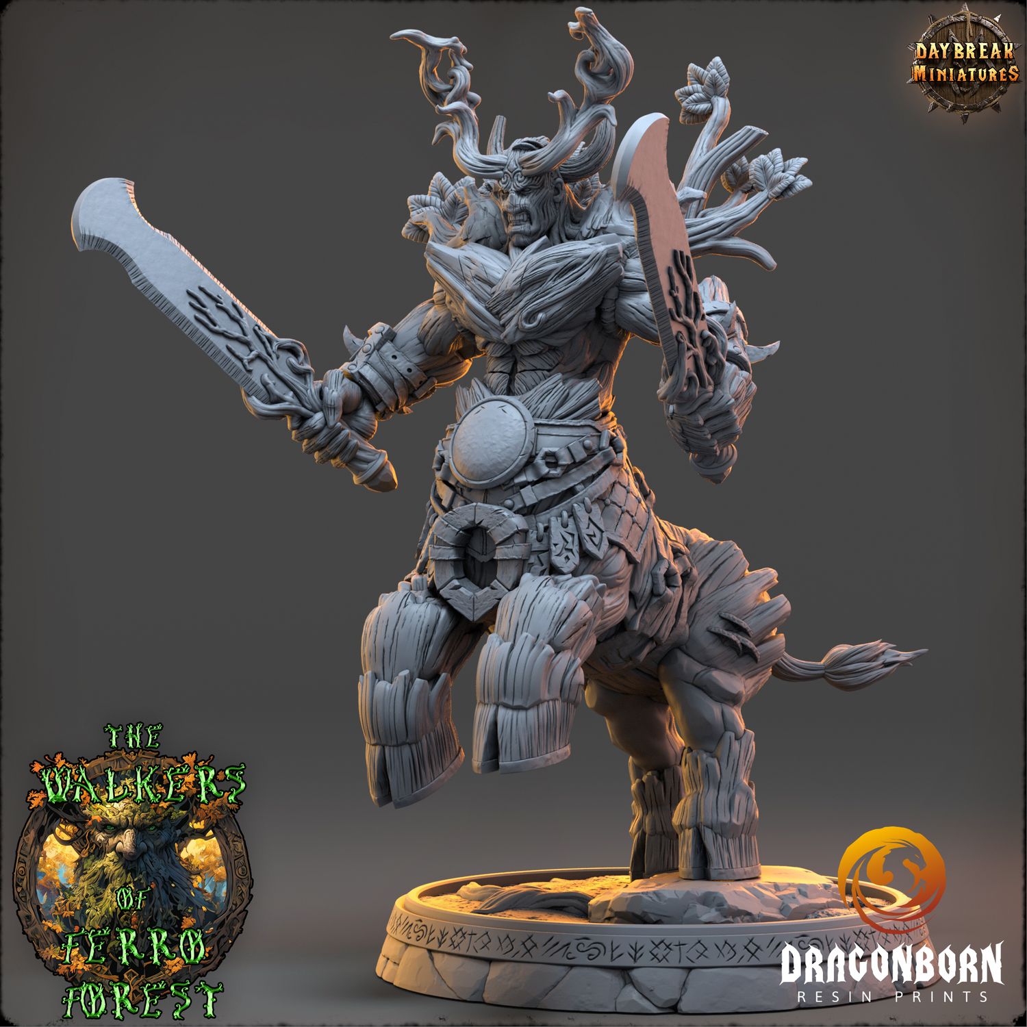 Ritter Teryn Eldershade - Ent Tree Warrior DnD RPG Wargaming Miniatures
