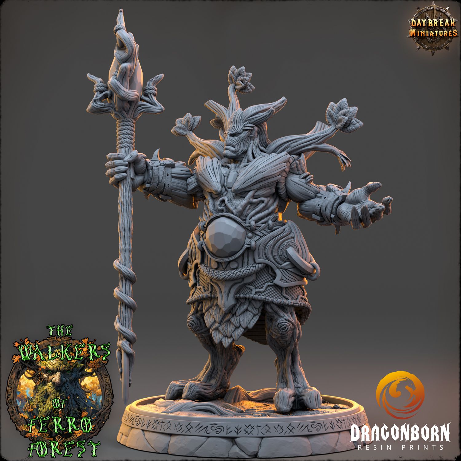 Master Solrath Nyxwither - Ent Tree Warrior DnD RPG Wargaming Miniatures