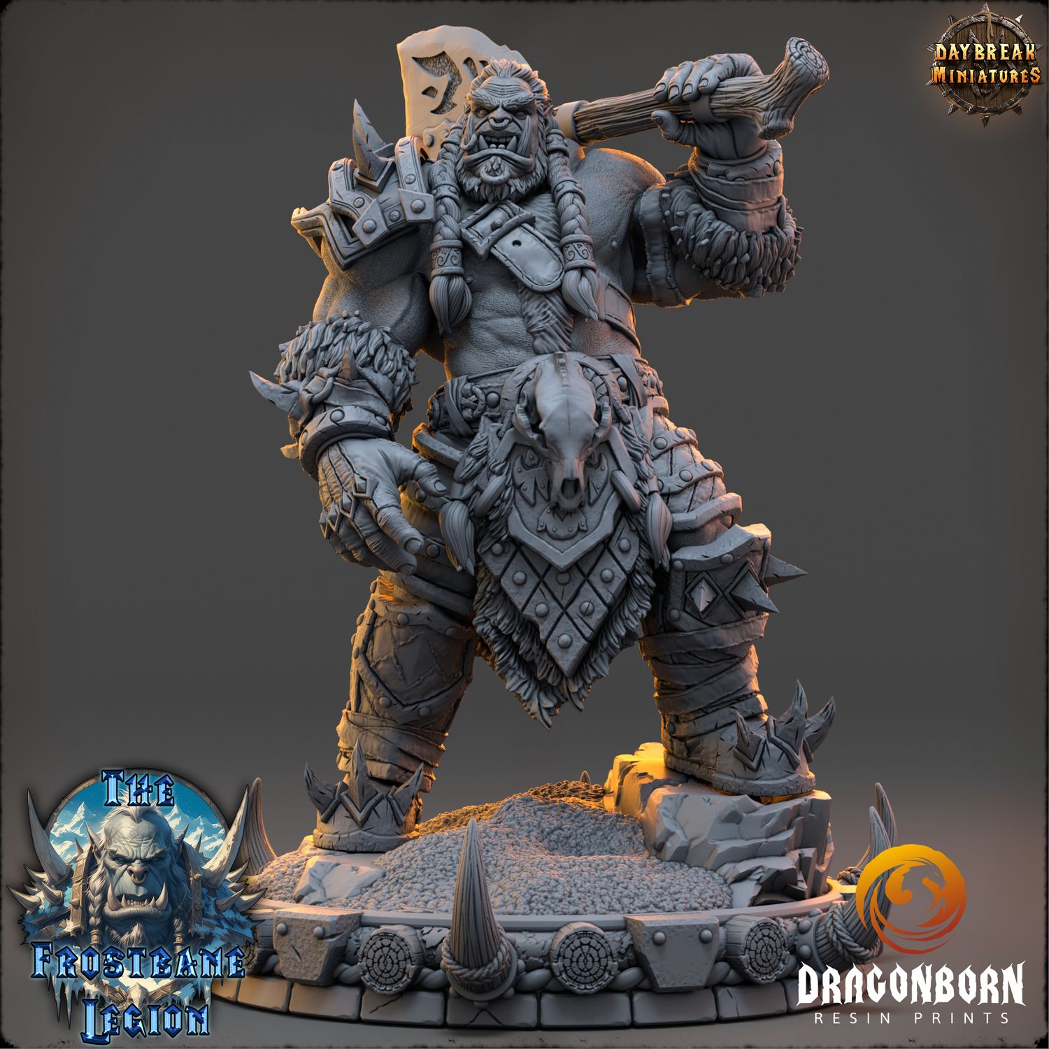 Draumir the Frostborn - Orc Ork Warrior DnD RPG Wargaming Miniatures