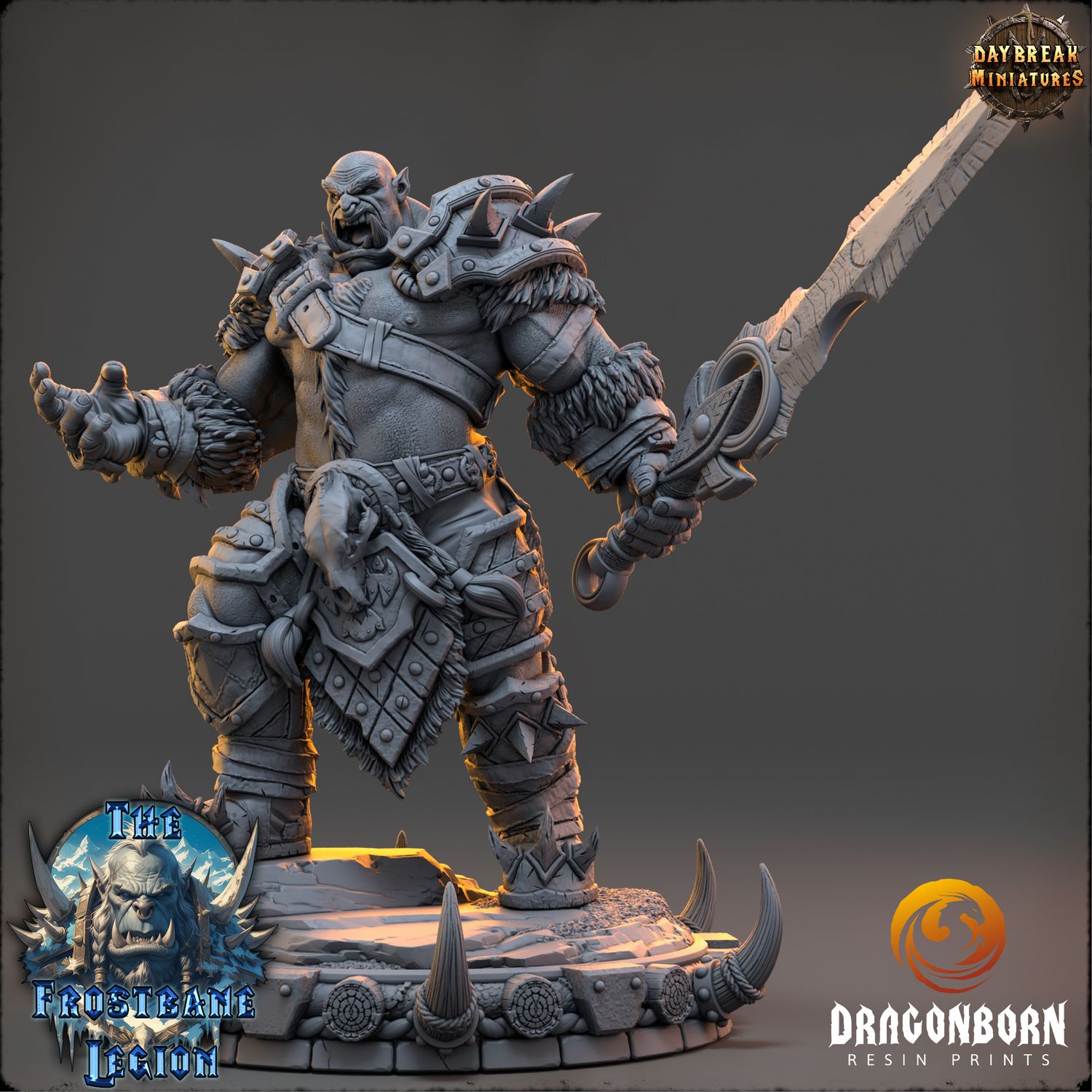 Hrothvar the Silent - Orc Ork Warrior DnD RPG Wargaming Miniatures