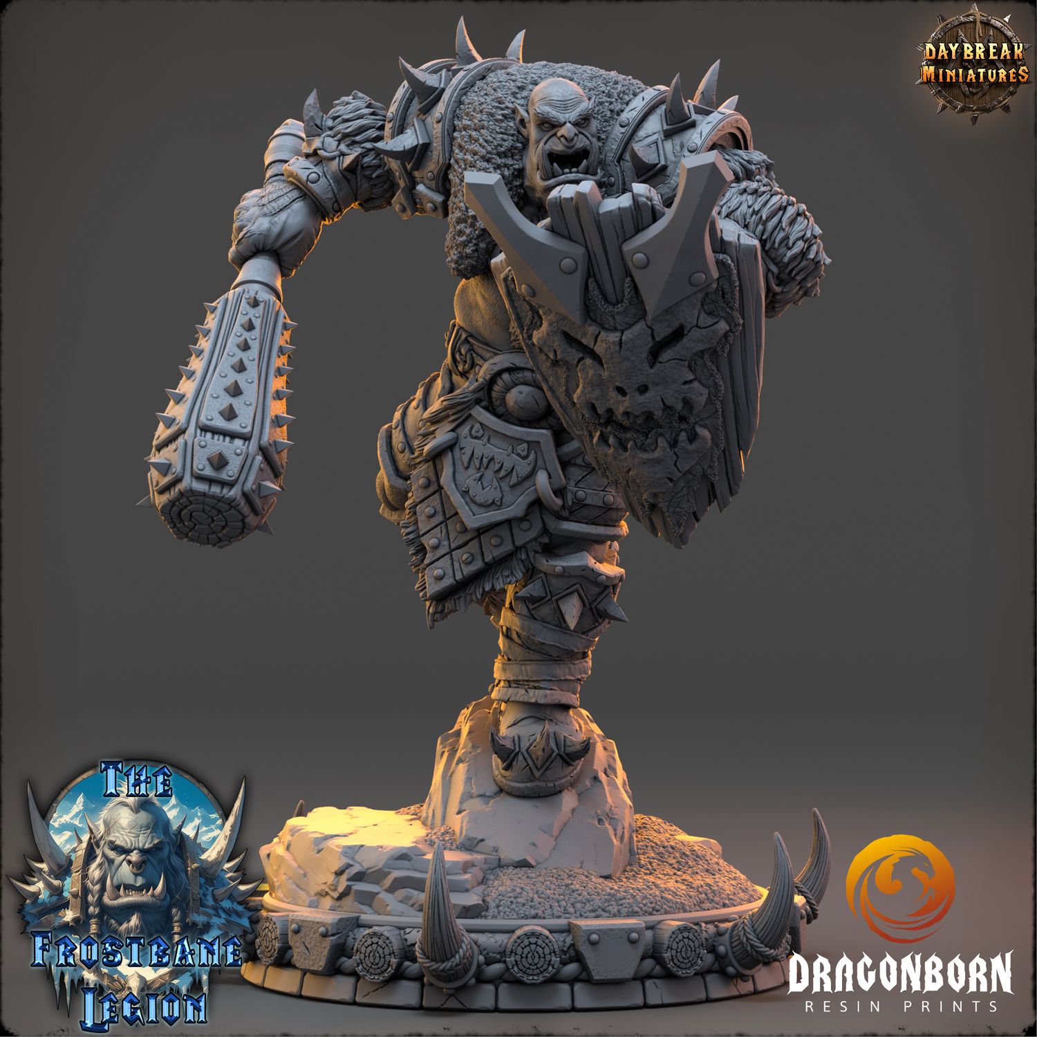 Throggar Wolfbane - Orc Ork Warrior DnD RPG Wargaming Miniatures