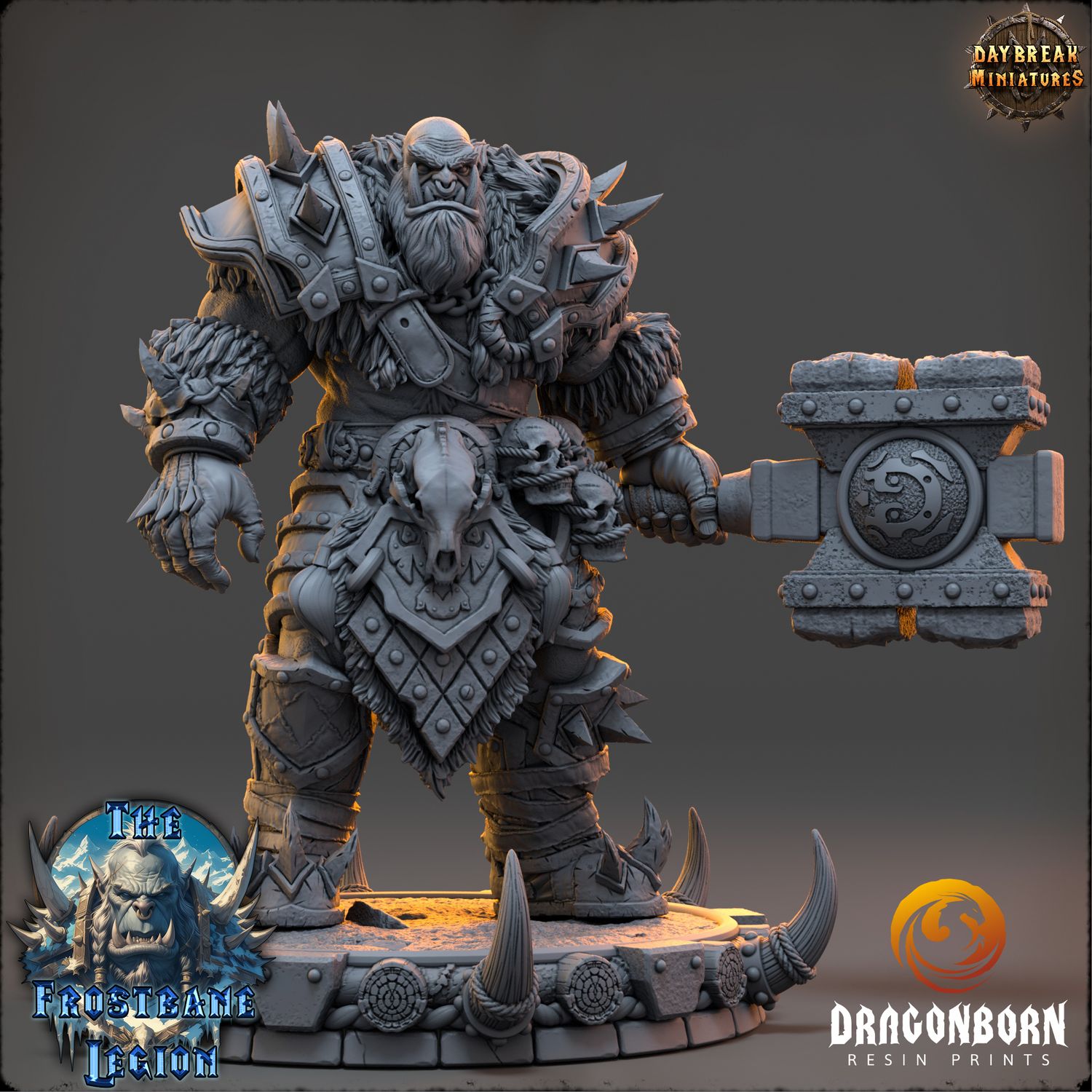 Vorgath Icefang - Orc Ork Warrior DnD RPG Wargaming Miniatures