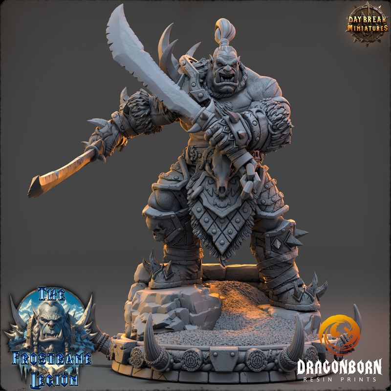 Zrathul the Stormbringer - Orc Ork Warrior DnD RPG Wargaming Miniatures