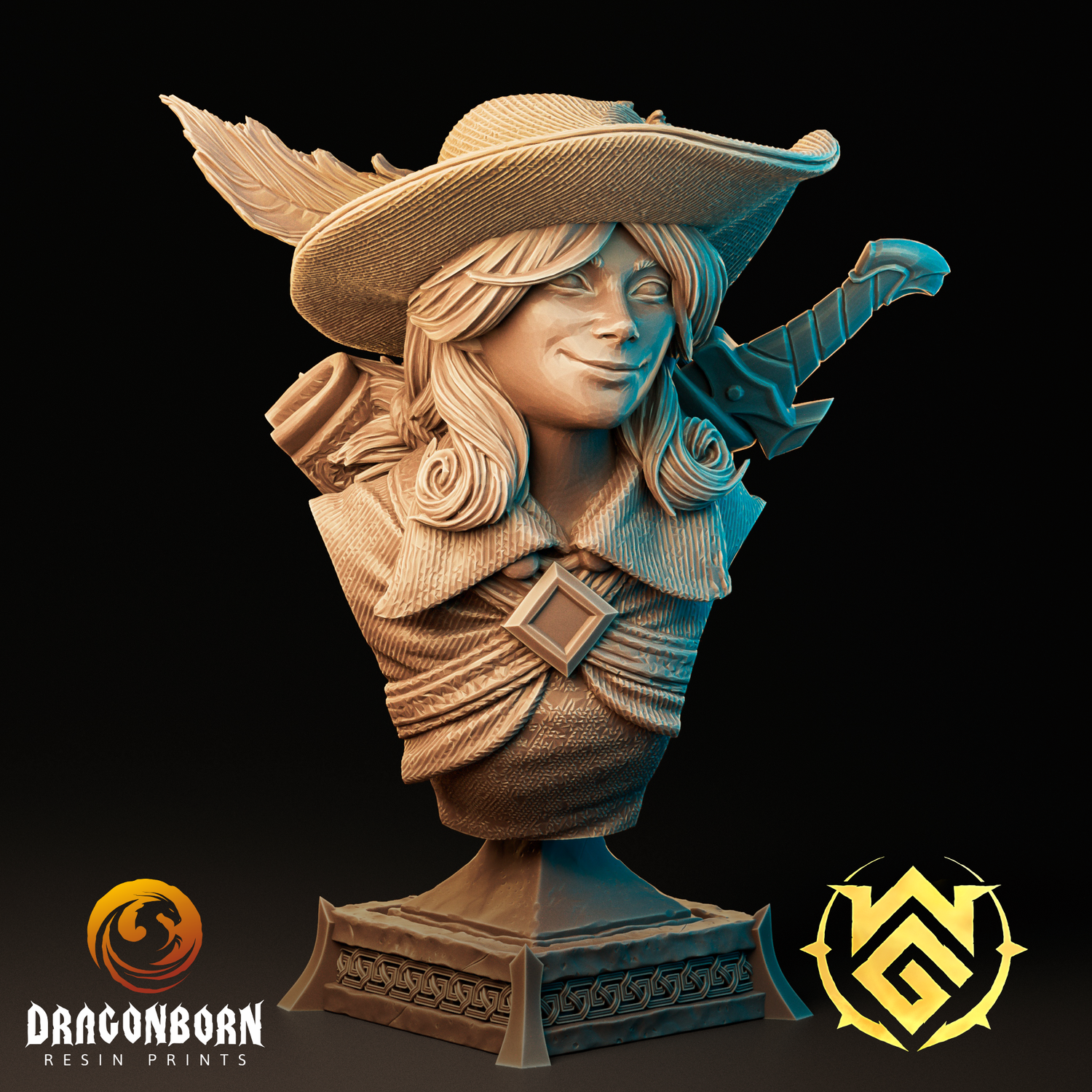 Bust of the Hound Tamer Bell - Halfling Ranger - Canine Whisperer