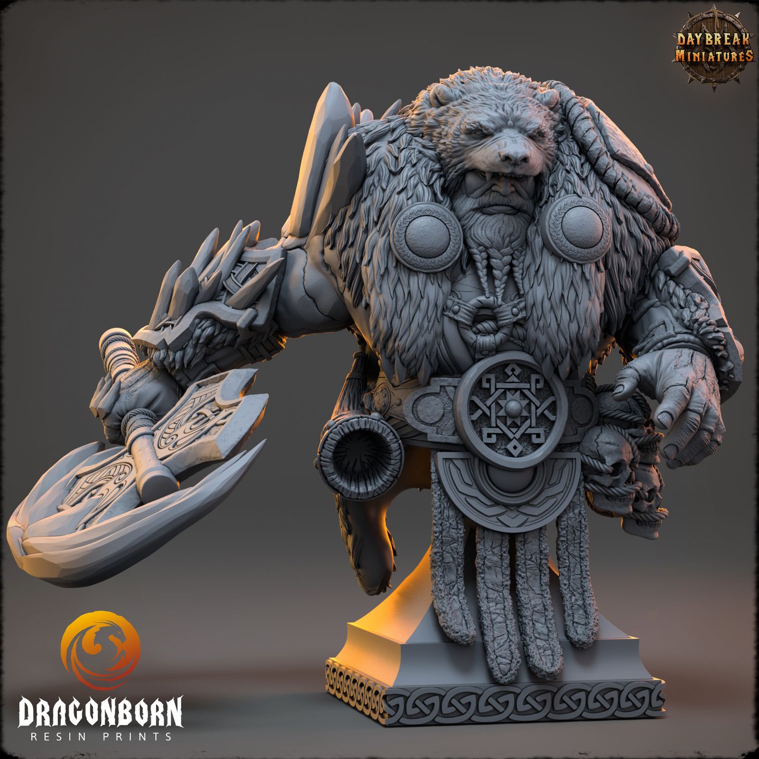 Icebjörn Horgast - Barbarian Viking Warrior Bust